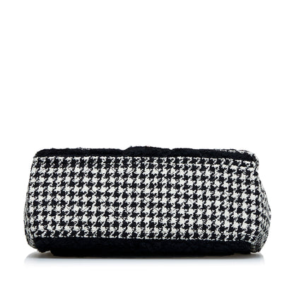 Black Chanel Shearling CC Turnlock Flap Bag