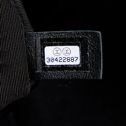 Black Chanel Shearling CC Turnlock Flap Bag