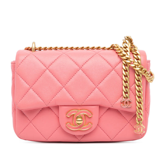 Chanel Sac Mini Lambskin Pending CC Flap