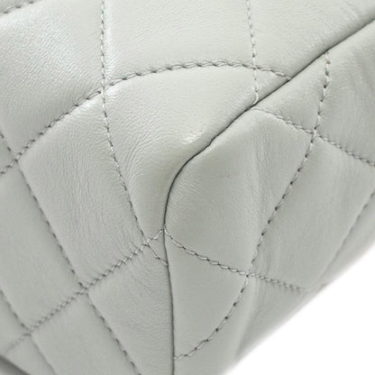 Blue Chanel Mini Quilted Lambskin Paris Monaco Kiss Lock Vanity Bag