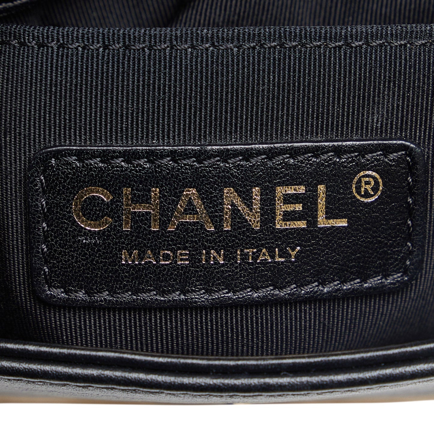 Brown Chanel Mini Square Calfskin Graphic Flap Crossbody Bag