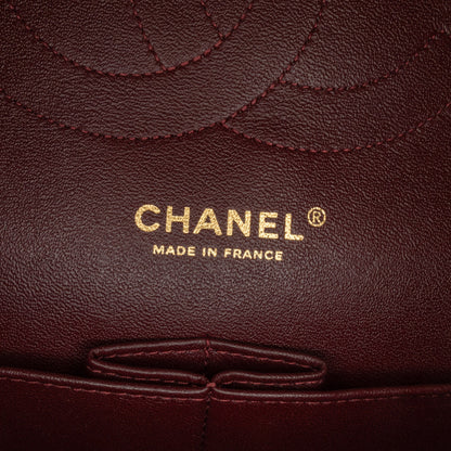 Black Chanel Jumbo Classic Lambskin Double Flap Shoulder Bag