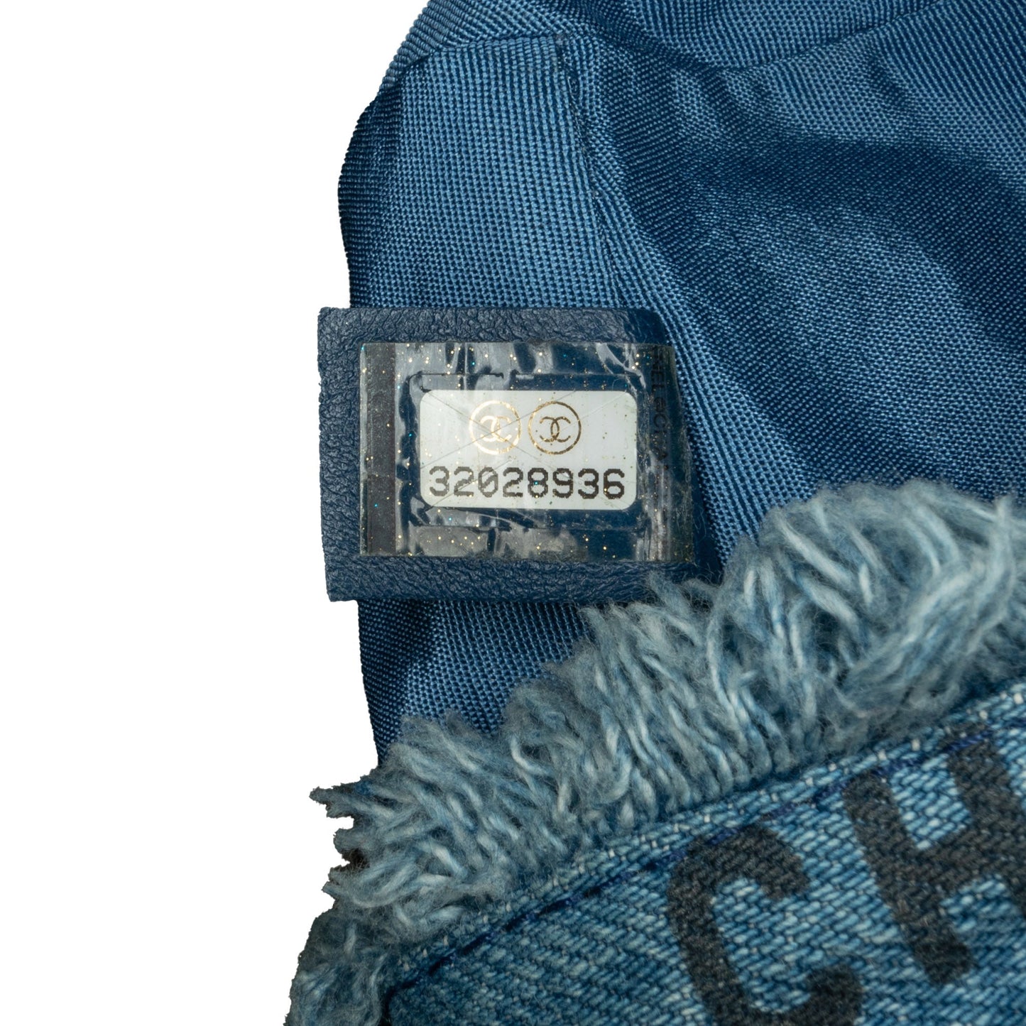 Blue Chanel Mini Denim Mood Bucket with Chain