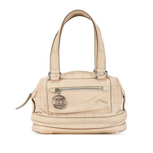 Chanel Sac Goatskin Square Stitch Essential Bowler