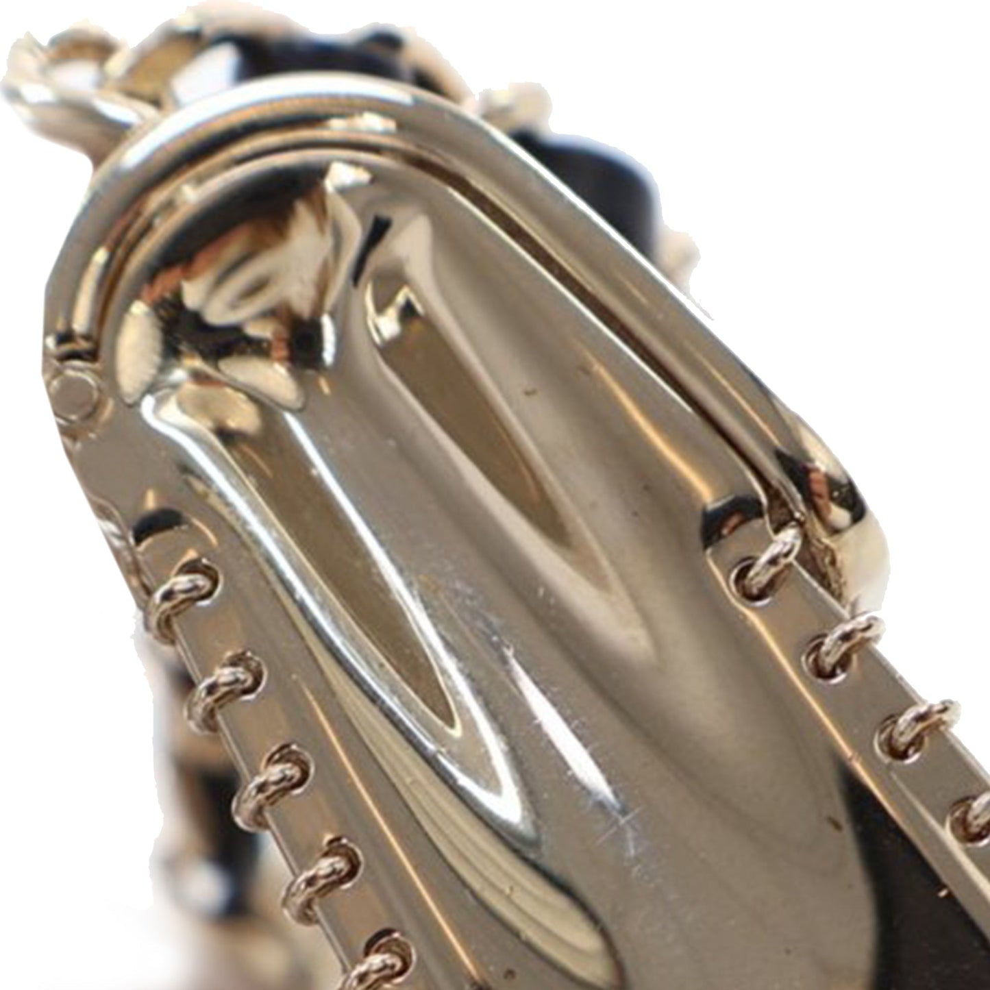 Gold Chanel Leather and Gold Plated Classic Flap Bag Pendant Necklace