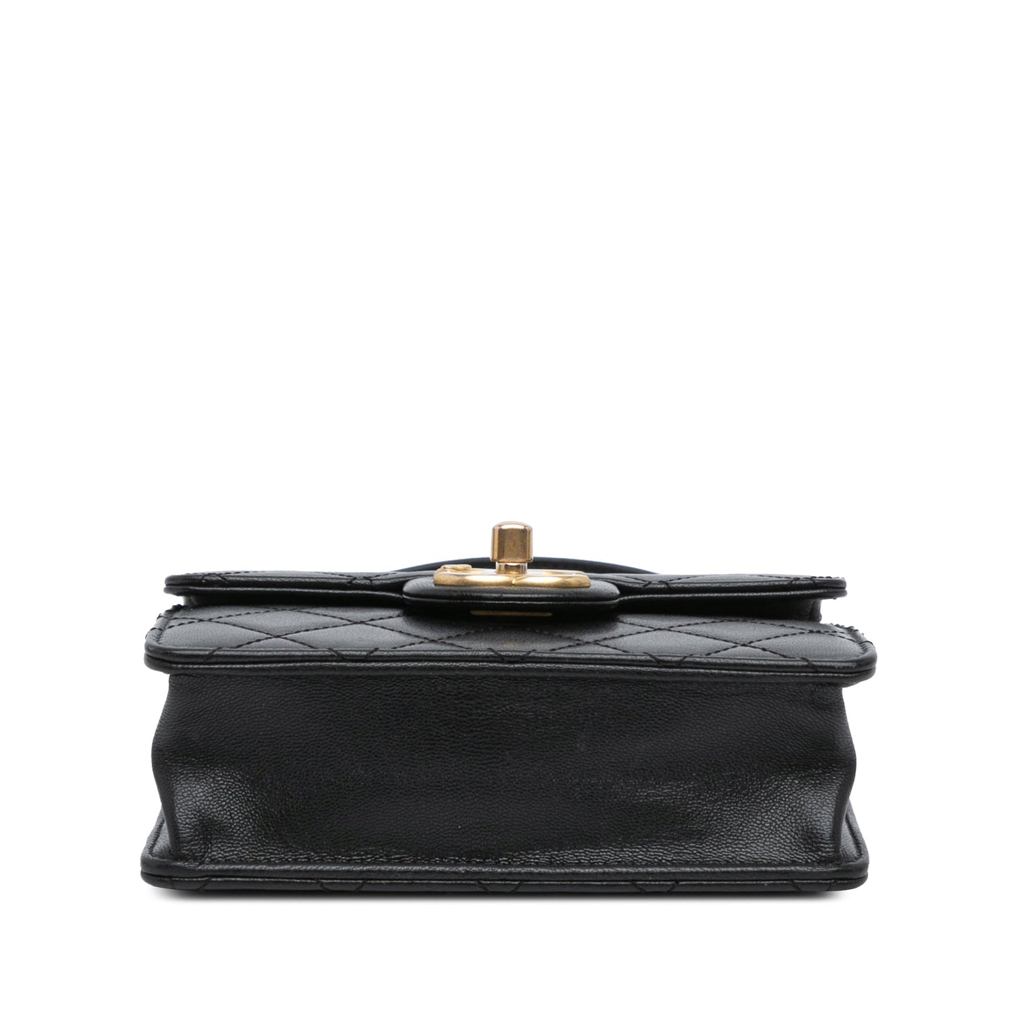 Black Chanel Small Lambskin Chic Pearls Flap Crossbody Bag