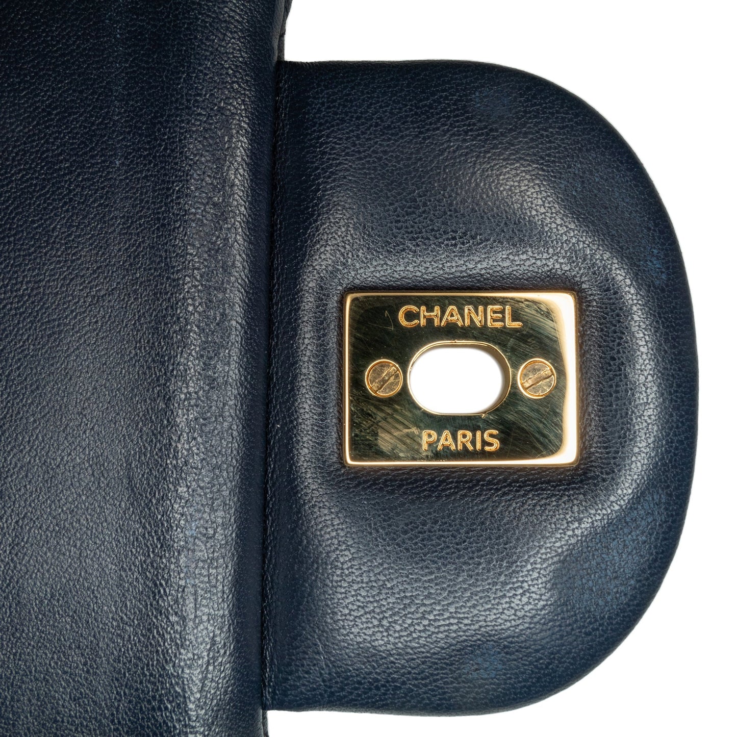 Black Chanel Jumbo Classic Lambskin Double Flap Shoulder Bag