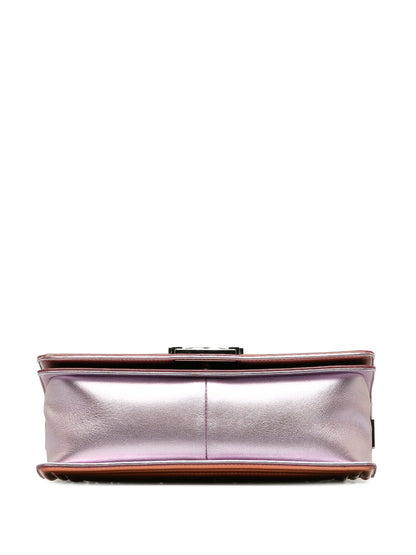 Brown Chanel Medium Patent Boy Flap Bag