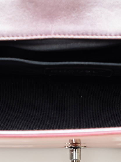 Brown Chanel Medium Patent Boy Flap Bag