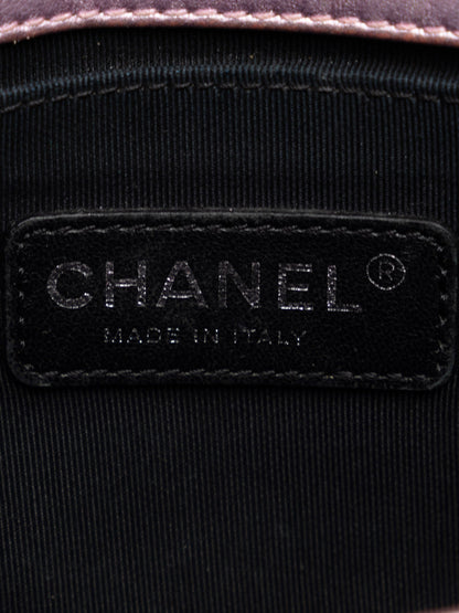 Brown Chanel Medium Patent Boy Flap Bag