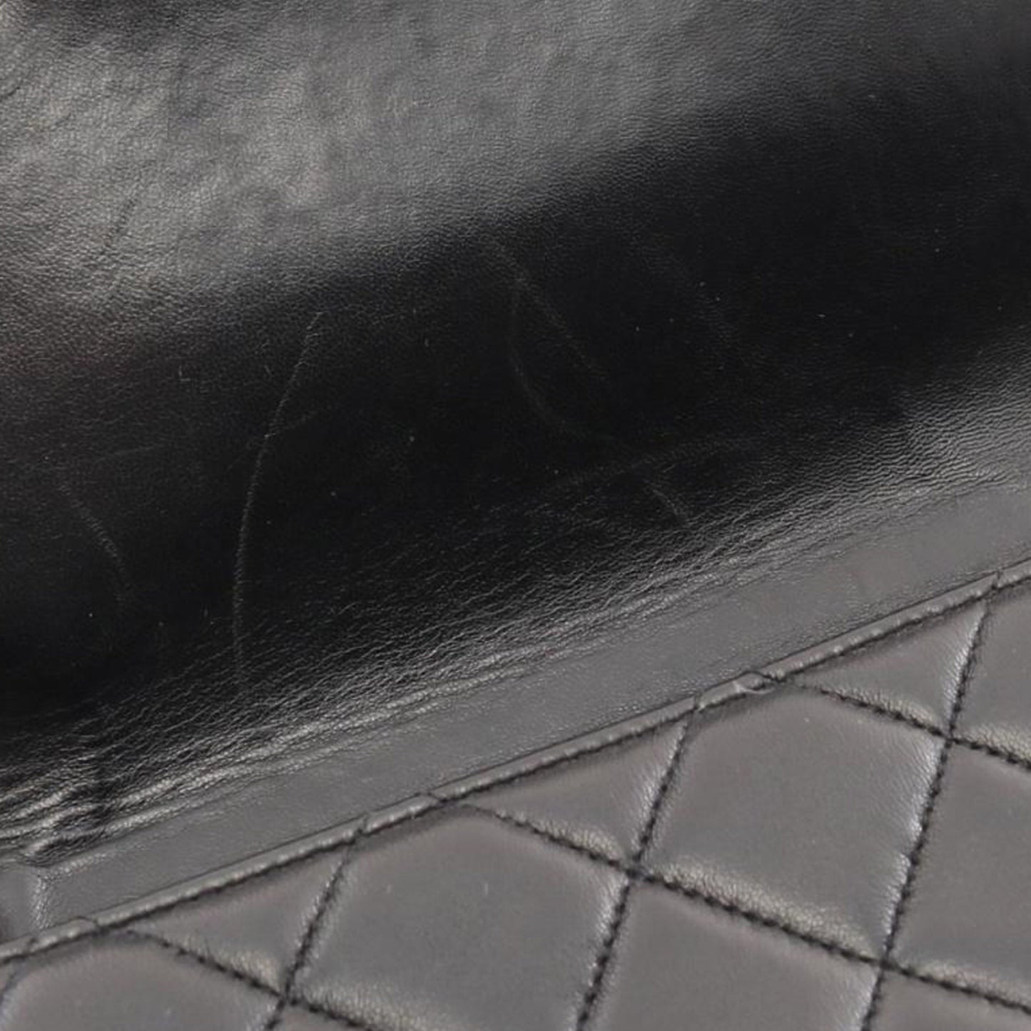 Black Chanel Jumbo Classic Lambskin Single Flap Shoulder Bag