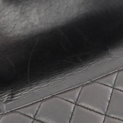 Black Chanel Jumbo Classic Lambskin Single Flap Shoulder Bag
