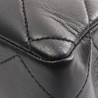 Black Chanel Jumbo Classic Lambskin Single Flap Shoulder Bag
