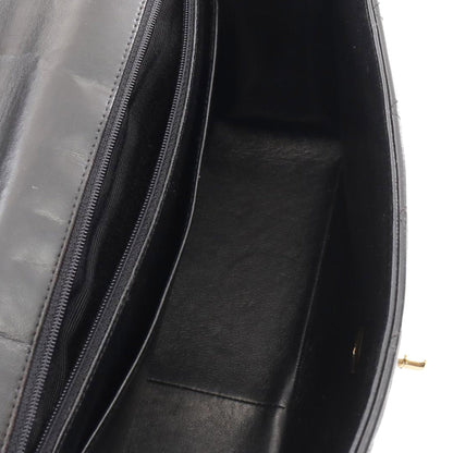 Black Chanel Jumbo Classic Lambskin Single Flap Shoulder Bag