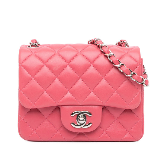 Chanel Sac Mini Square Classic Lambskin Single Flap