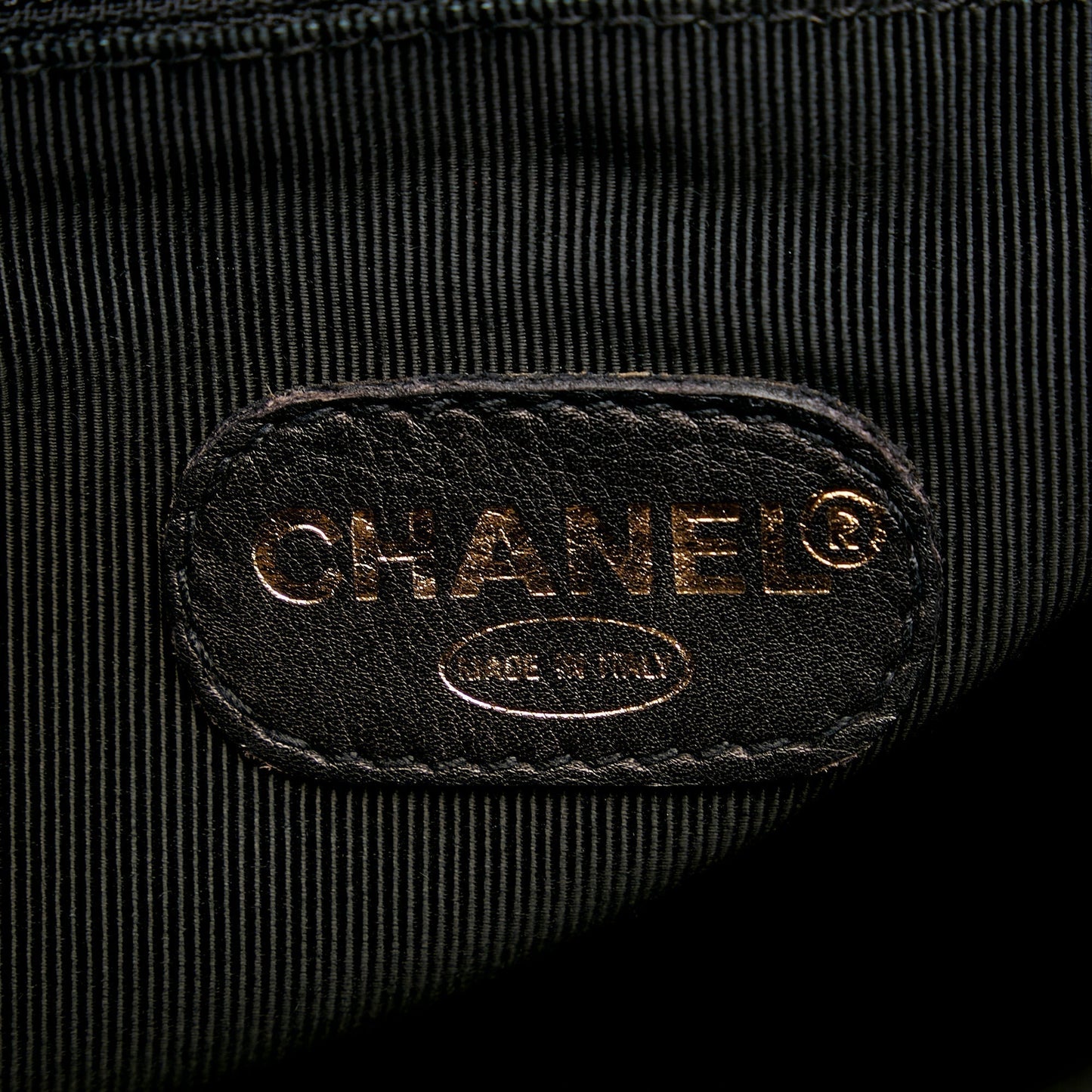 Chanel Triple CC Black Caviar Gold