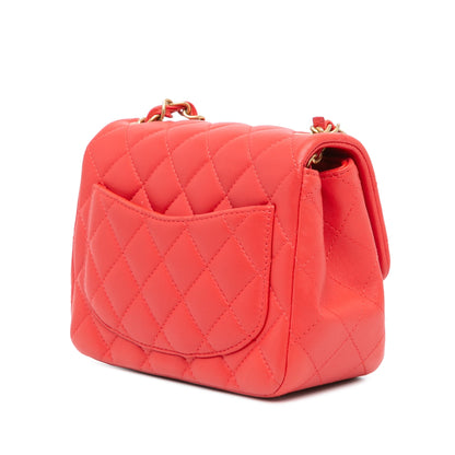 Chanel Sac Mini Square Classic Lambskin Single Flap