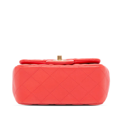 Chanel Sac Mini Square Classic Lambskin Single Flap