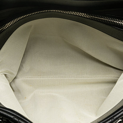 Black Chanel CC Quilted Caviar Chain Tote