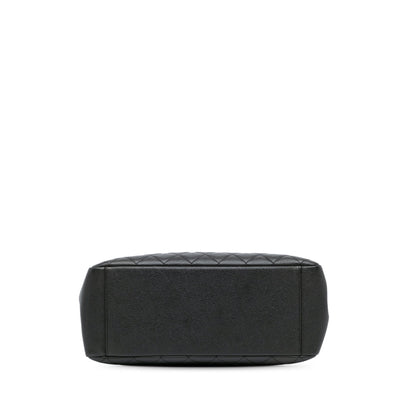 Black Chanel Caviar Grand Shopping Tote