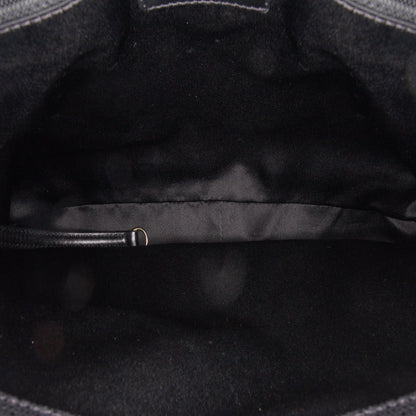 Black Chanel Caviar Grand Shopping Tote