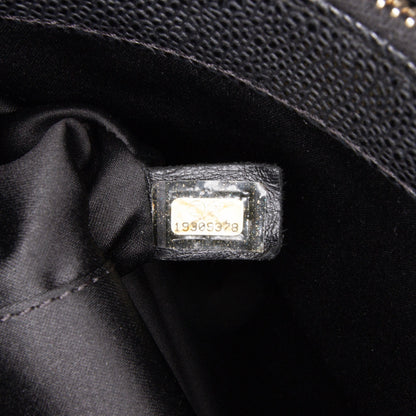 Black Chanel Caviar Grand Shopping Tote