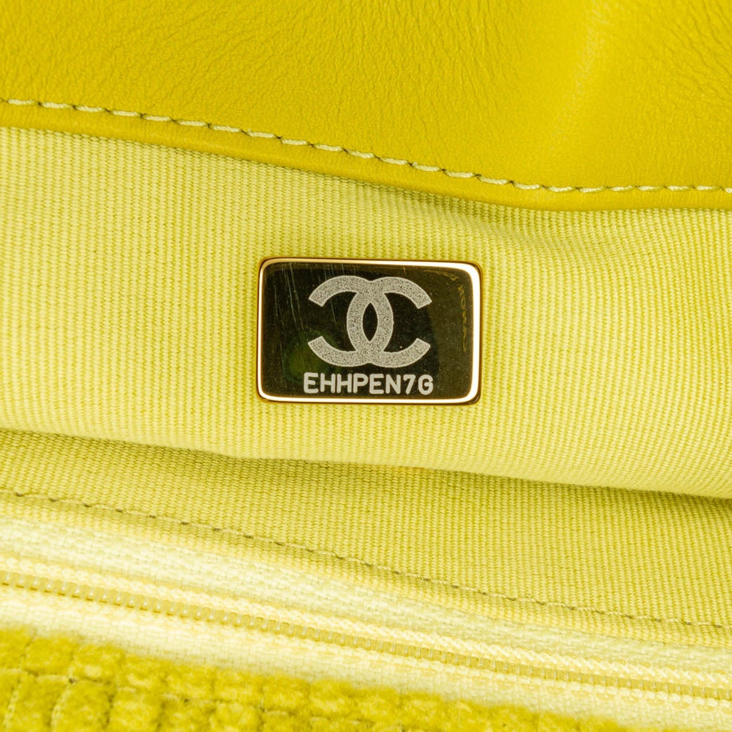 Green Chanel Medium Corduroy 19 Flap Satchel