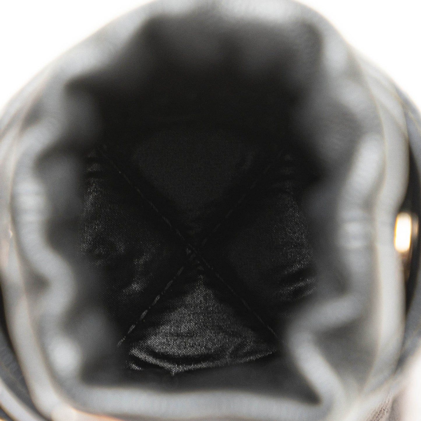 Black Chanel Micro CC Quilted Calfskin Drawstring Bucket Bag
