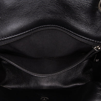 Black Chanel Mini Rectangular Classic Patent Single Flap Crossbody Bag