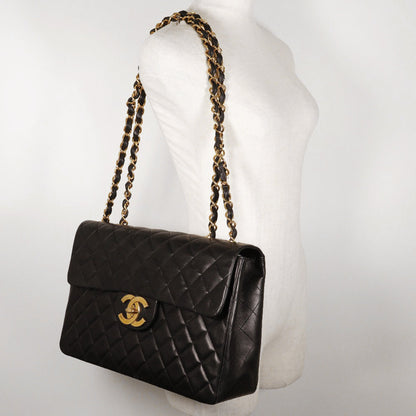 Chanel CC Quilted Leather Flap Bag Leather Crossbody Bag