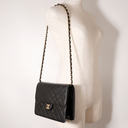 Chanel CC Matelasse Chain Shoulder Pochette Leather Shoulder Bag 53974** in New Condition