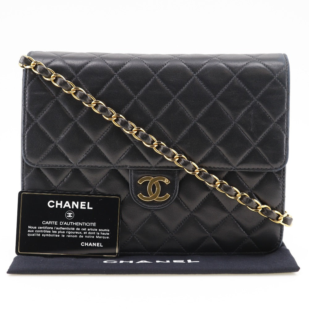 Chanel CC Matelasse Chain Shoulder Pochette Leather Shoulder Bag 53974** in New Condition