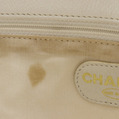 Chanel CC Caviar Tote Bag Leather Tote Bag 59847** in New Condition