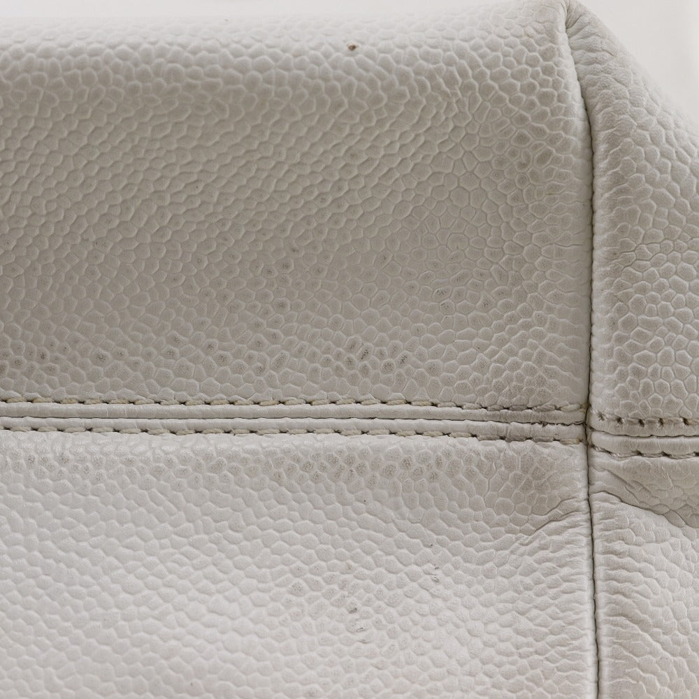 Chanel CC Caviar Tote Bag Leather Tote Bag 59847** in New Condition
