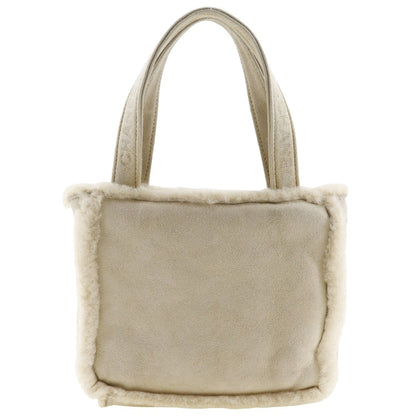 Chanel Mouton Tote Bag Natural Material Handbag 51054 in New Condition