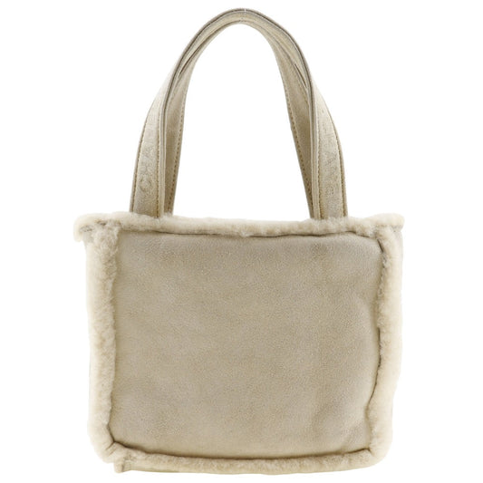 Chanel Mouton Tote Bag Natural Material Handbag 51054 in New Condition