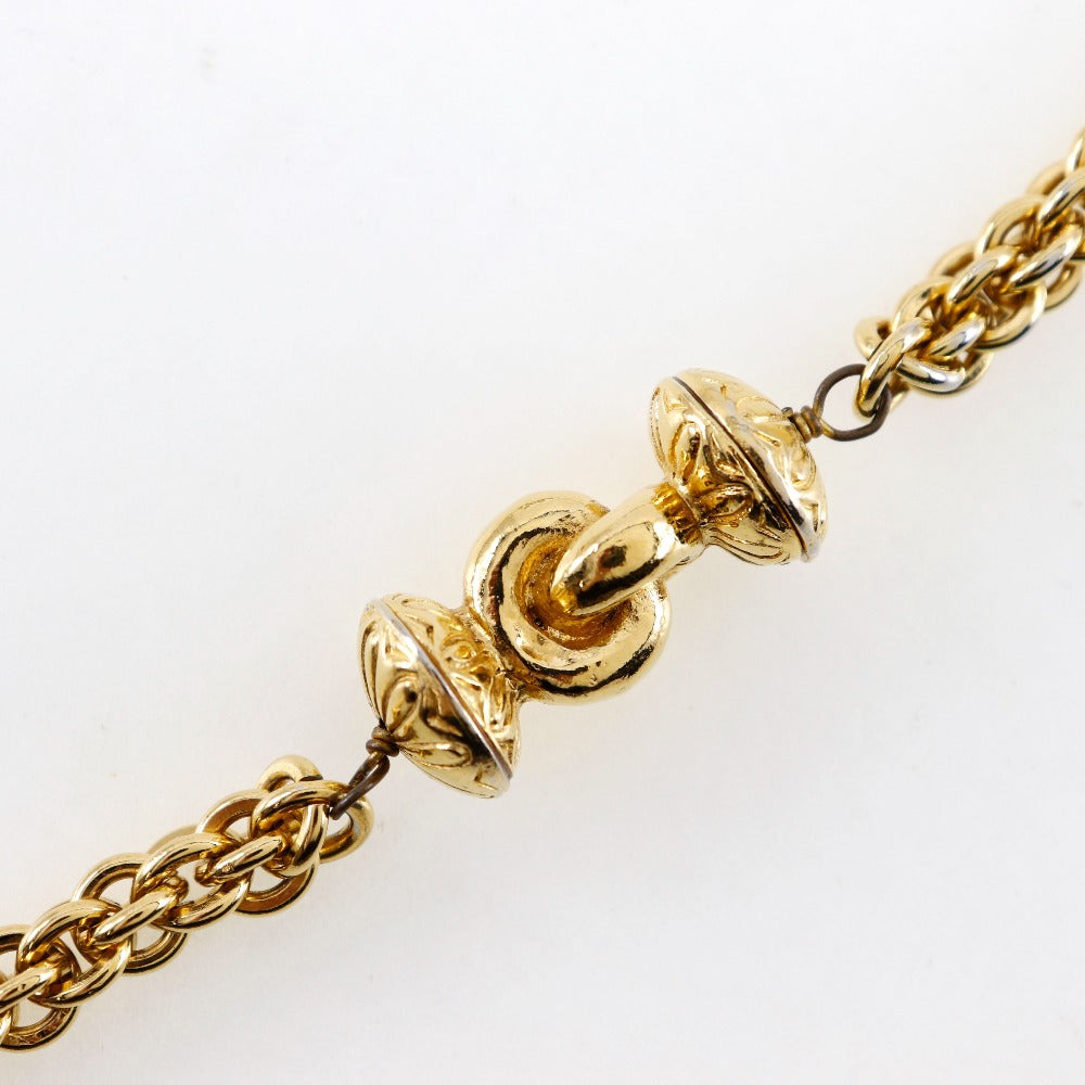 Chanel Vintage Long Necklace Gold Plated