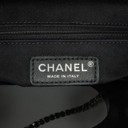 Green Chanel Small Glazed Calfskin CC Delivery Tote Satchel