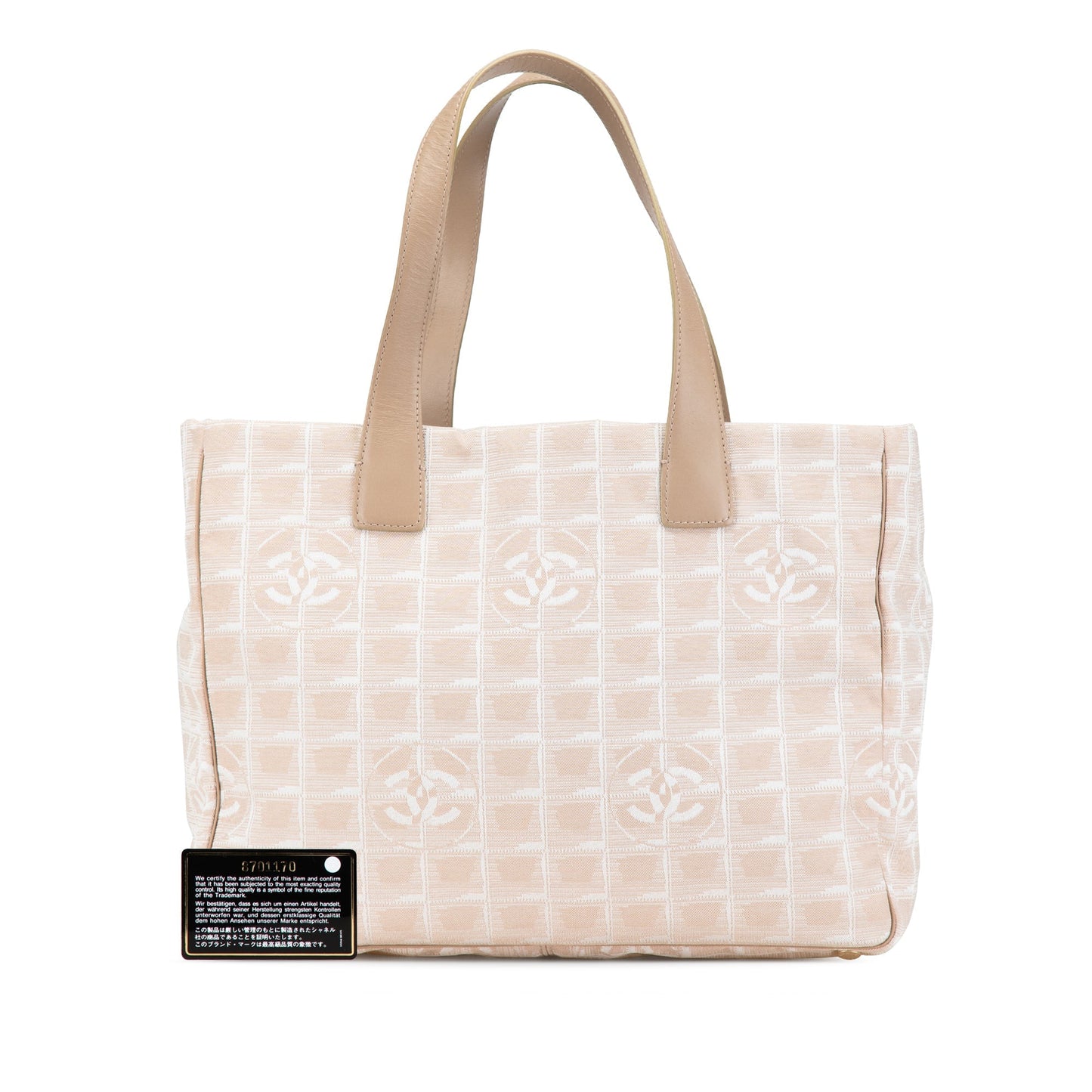 Brown Chanel New Travel Line Nylon Tote