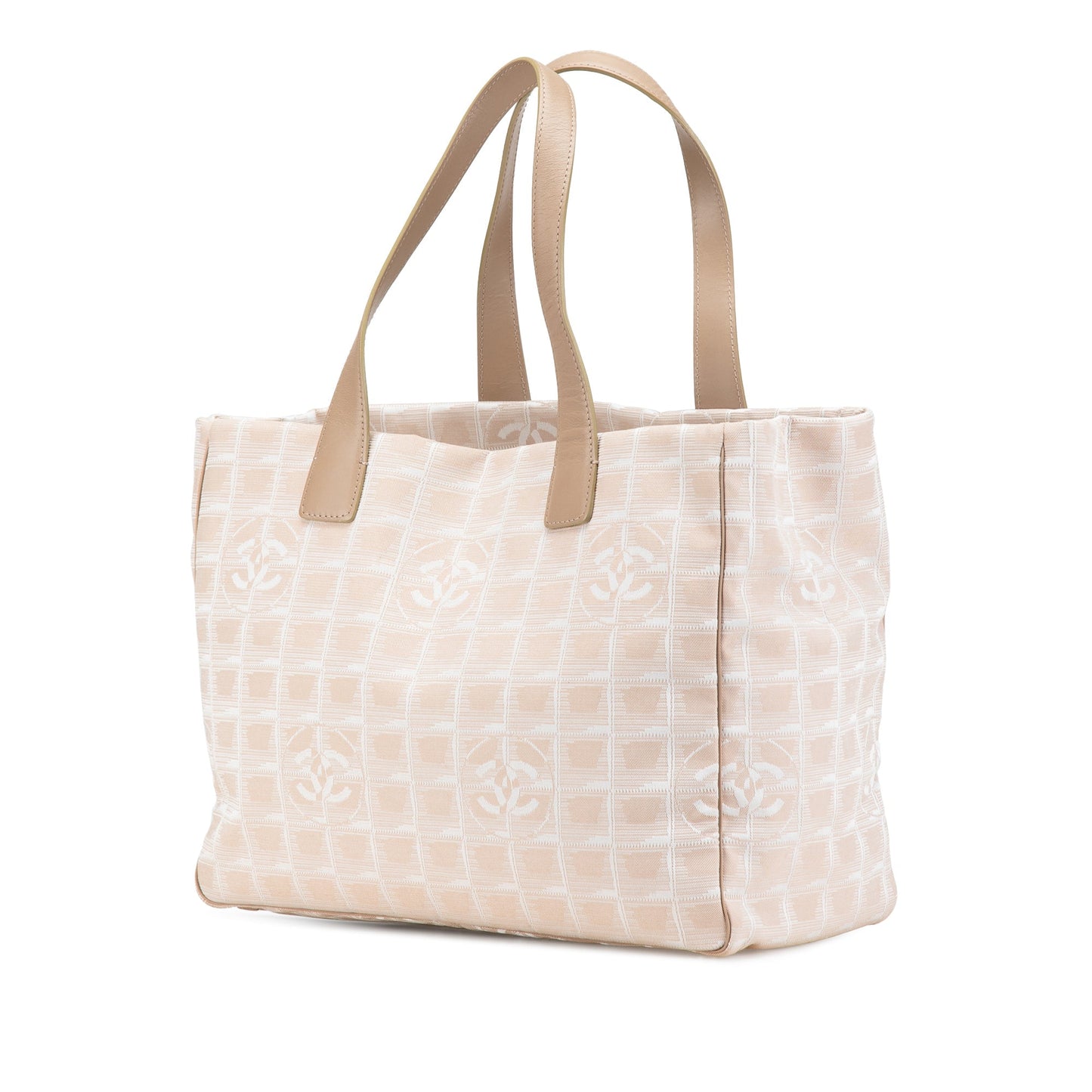Brown Chanel New Travel Line Nylon Tote