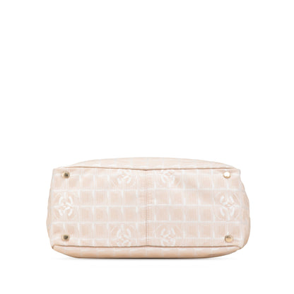 Brown Chanel New Travel Line Nylon Tote