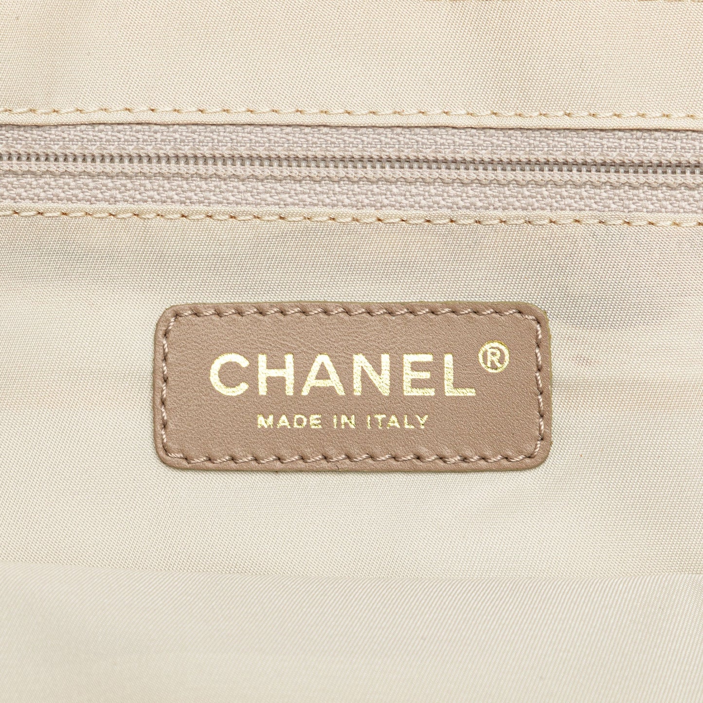 Brown Chanel New Travel Line Nylon Tote