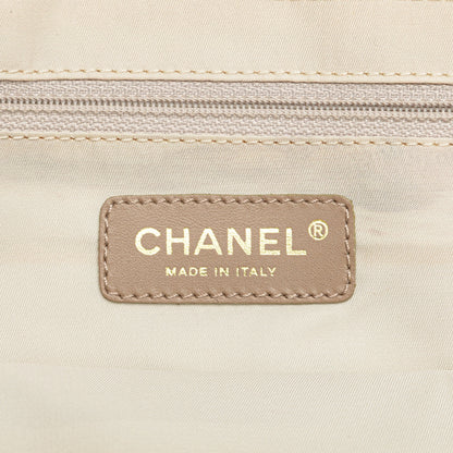 Brown Chanel New Travel Line Nylon Tote