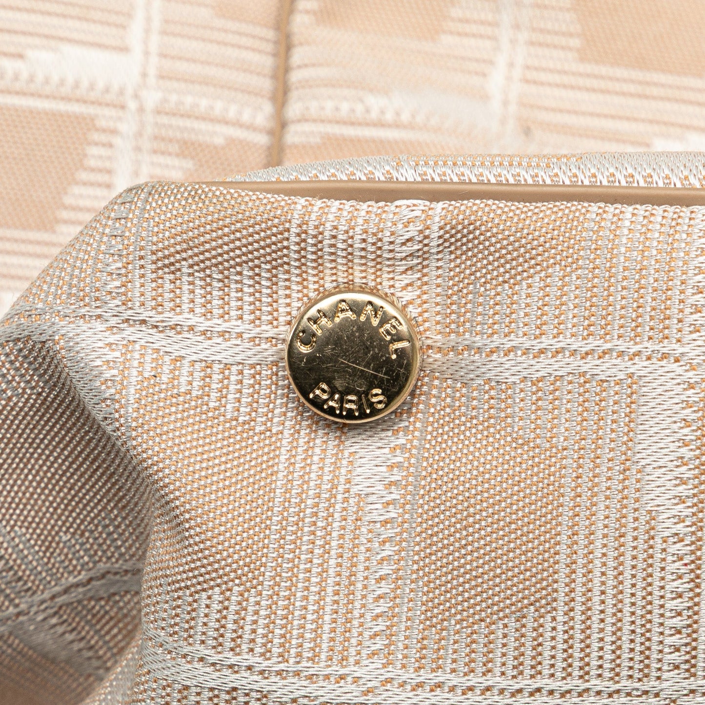 Brown Chanel New Travel Line Nylon Tote