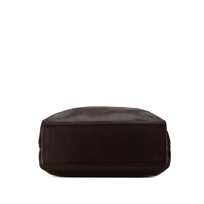 Brown Chanel CC Caviar Tote