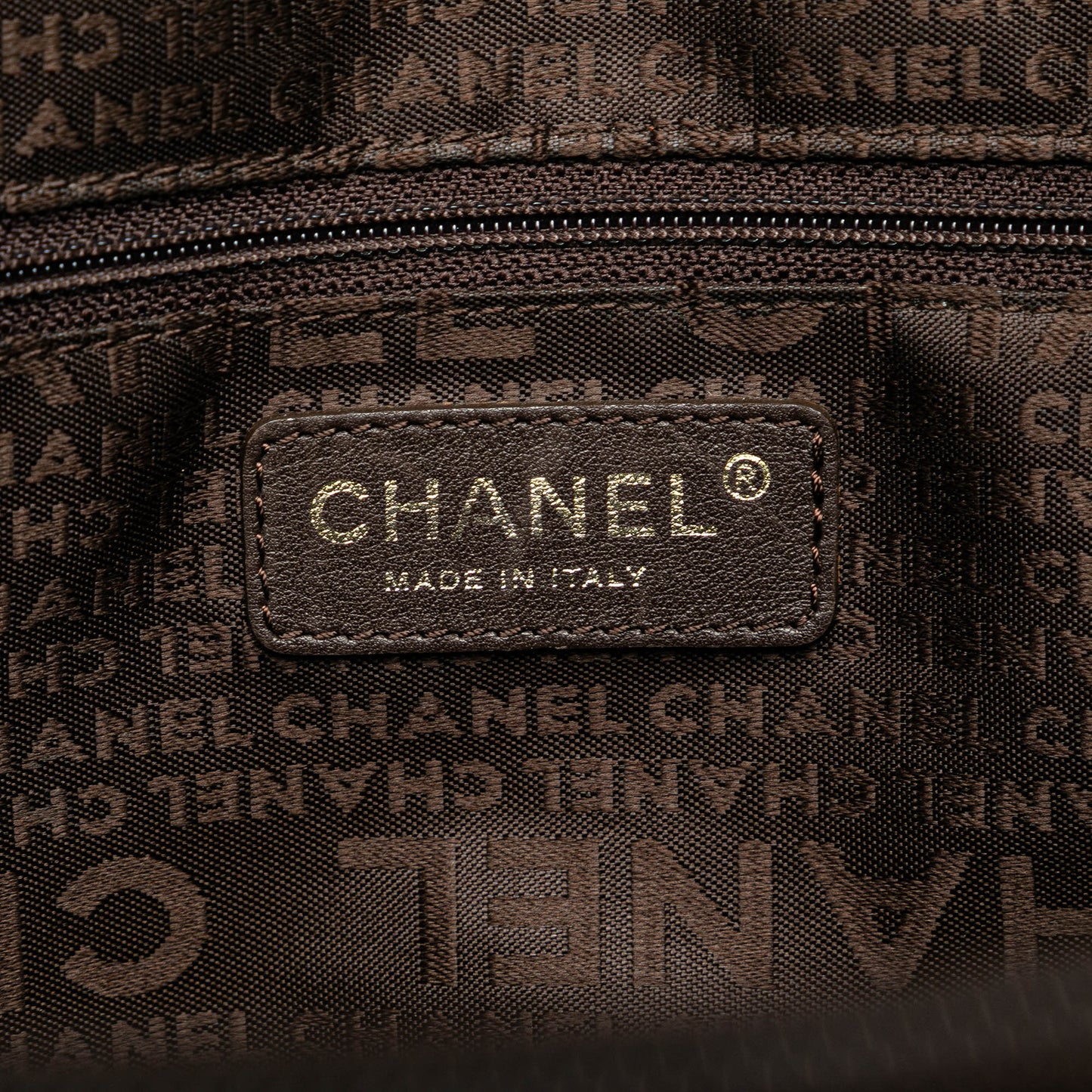 Brown Chanel CC Caviar Tote