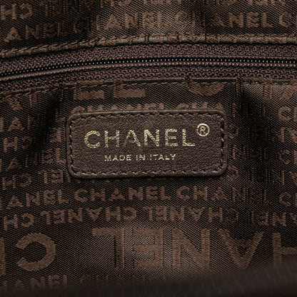 Brown Chanel CC Caviar Tote