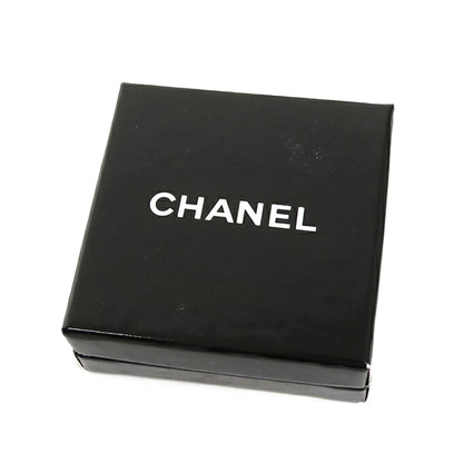 Gold Chanel Gold Plated CC Crown Clip On Earrings