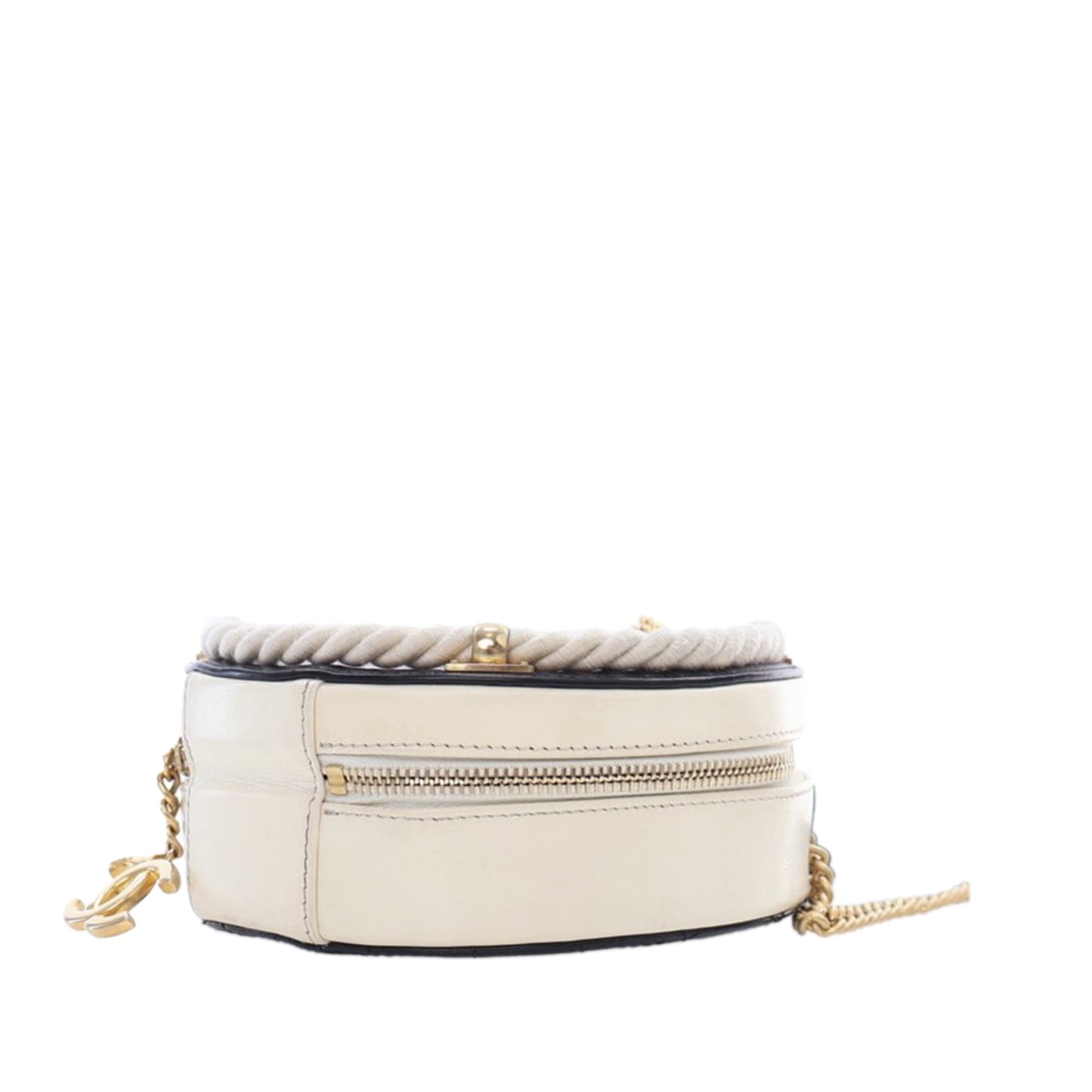 Black Chanel Calfskin En Vogue Round Crossbody