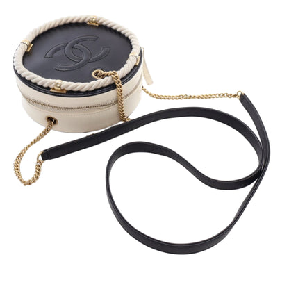 Black Chanel Calfskin En Vogue Round Crossbody